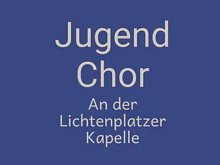 Logo der jungen Chöre an der Lichtenplatzer Kapelle, schwarz-weiß