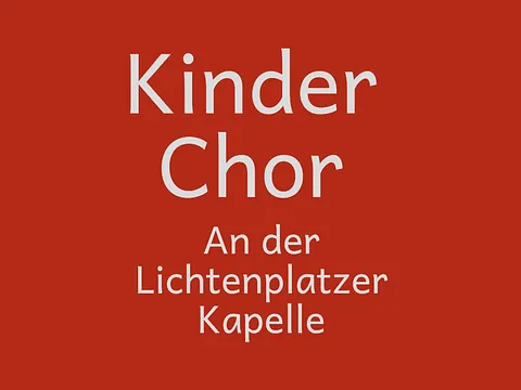 Logo der jungen Chöre an der Lichtenplatzer Kapelle, schwarz-weiß
