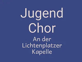 Logo der jungen Chöre an der Lichtenplatzer Kapelle, schwarz-weiß