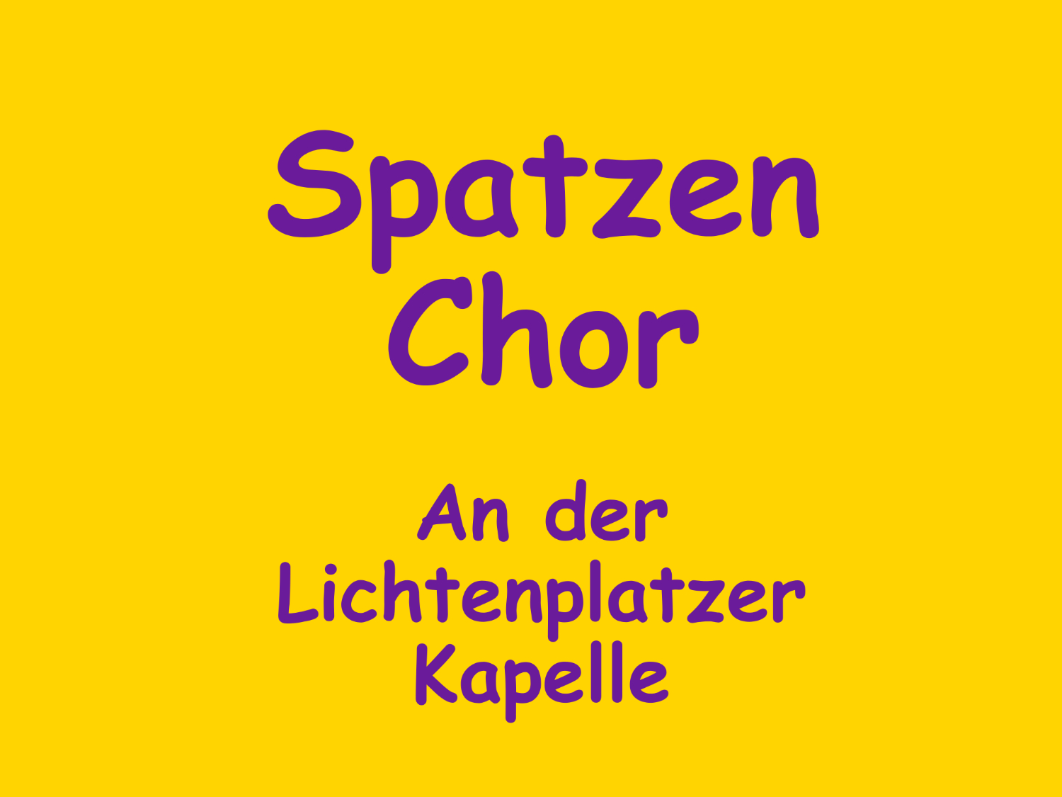 Logo der jungen Chöre an der Lichtenplatzer Kapelle, schwarz-weiß