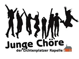 Logo der jungen Chöre an der Lichtenplatzer Kapelle, schwarz-weiß